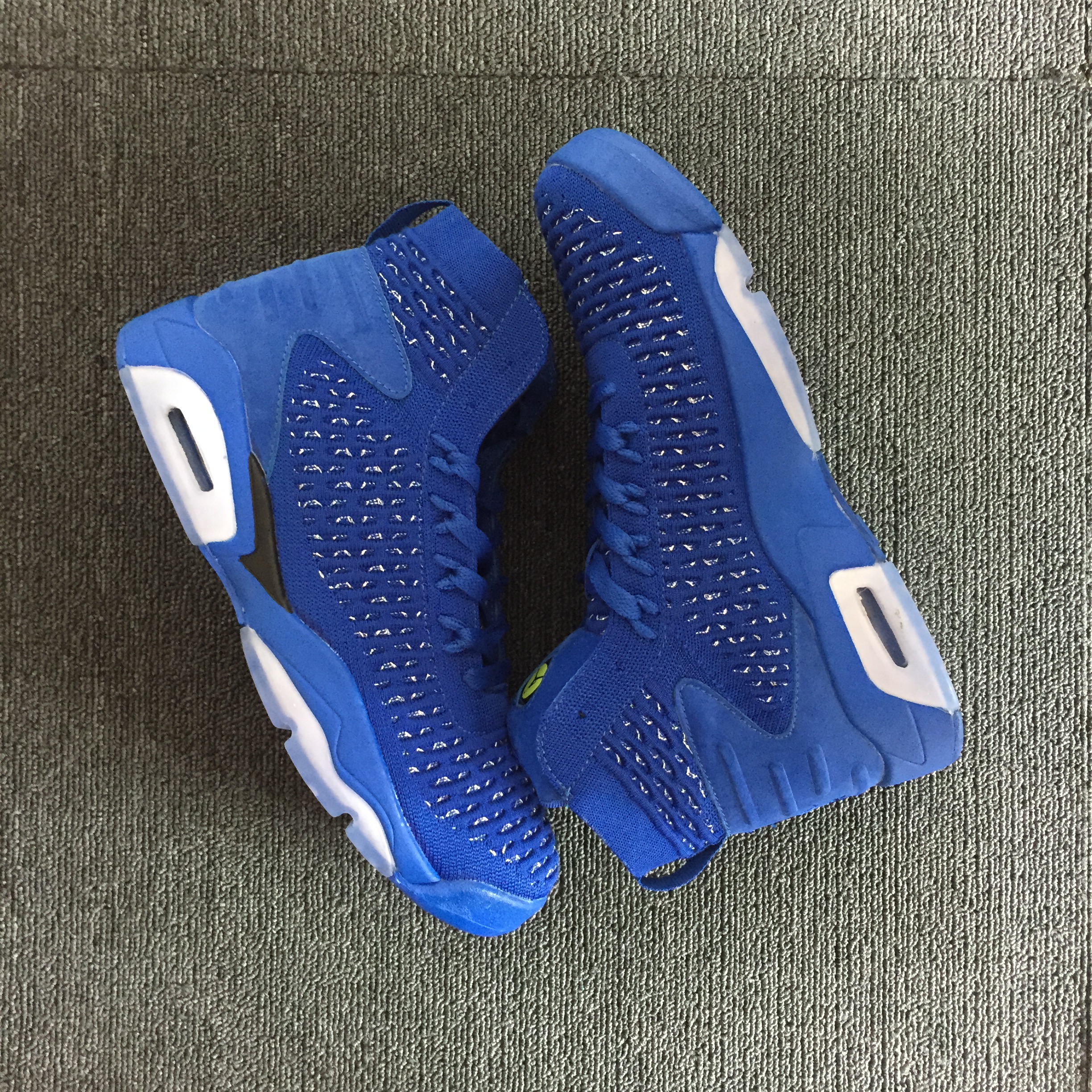 Air Jordan 6 FlyKnit All Blue Shoes - Click Image to Close